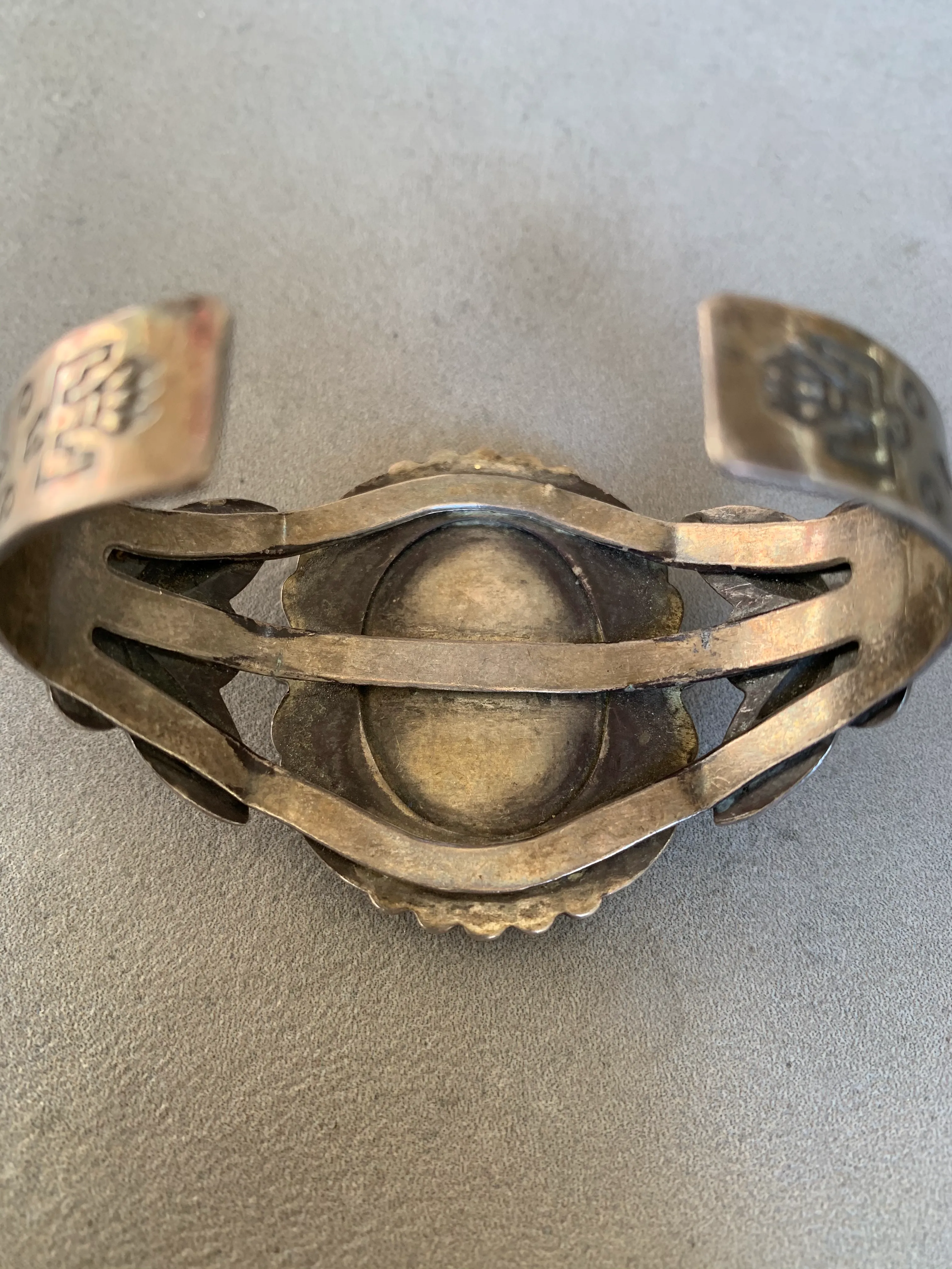 Bell Trading Fred Harvey Era Sterling Turquoise Bracelet