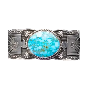 Birdseye Kingman Turquoise Thunderbird Bracelet | Andy Cadman
