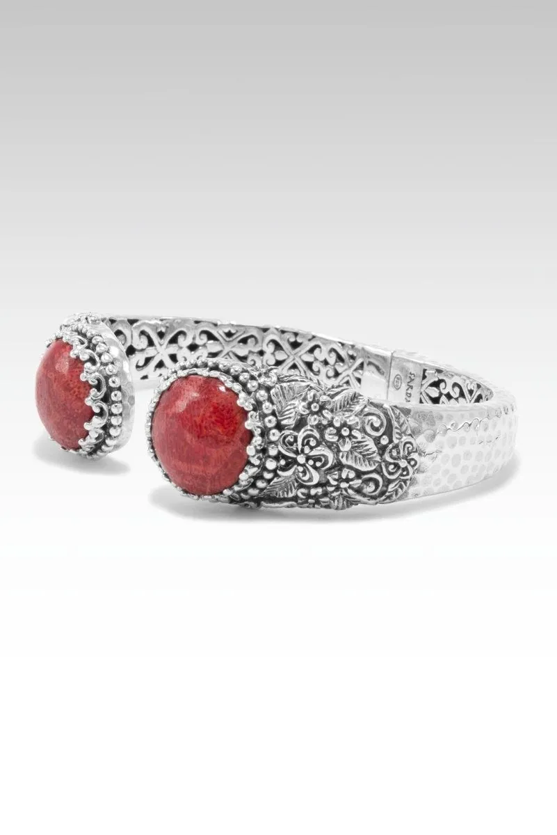 Bloom Where You are Planted Tip-to-Tip Bracelet™ in Red Sponge Coral