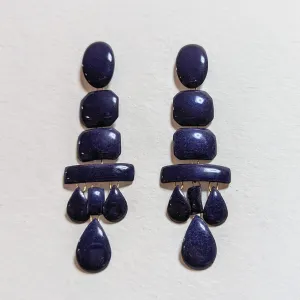 Blue Chandelier Earrings