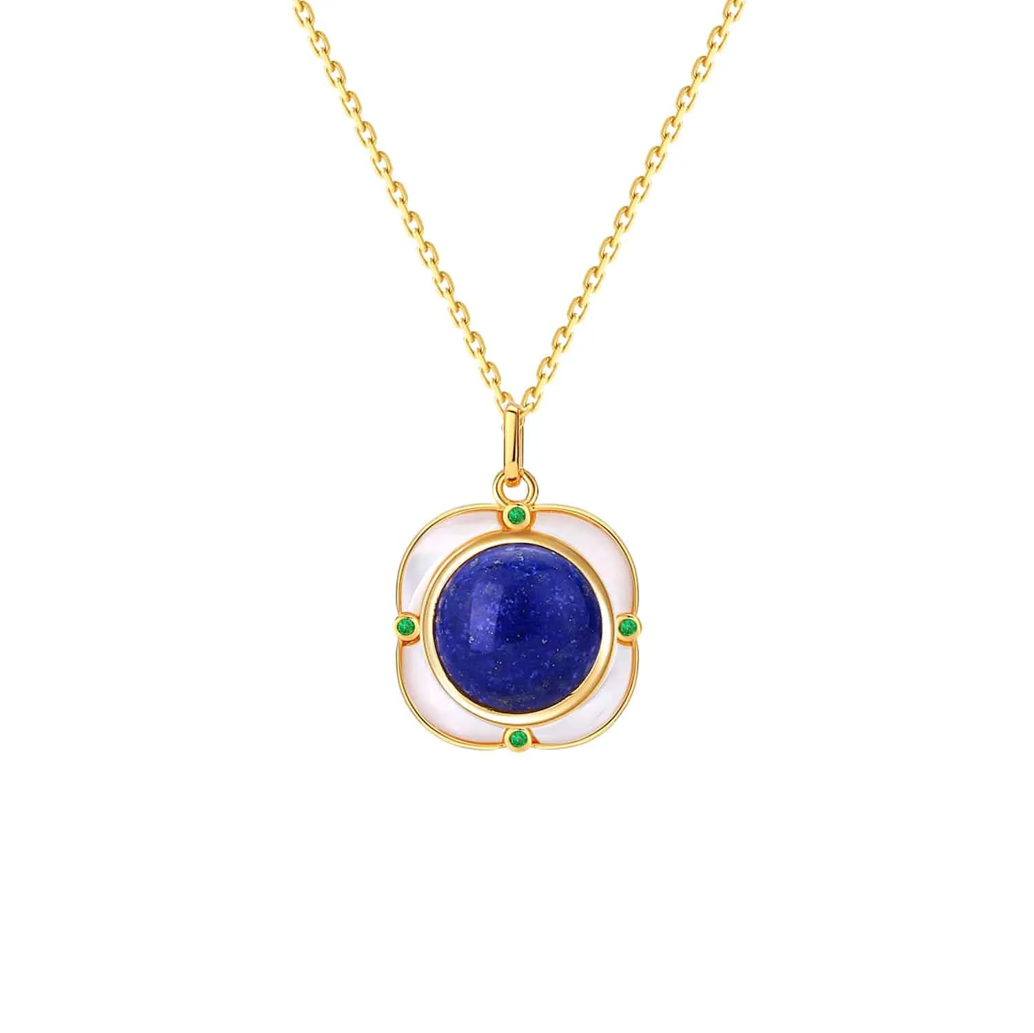 Blue Lapis Lazuli Square Mother of Pearls Collection(Purchase Individually)