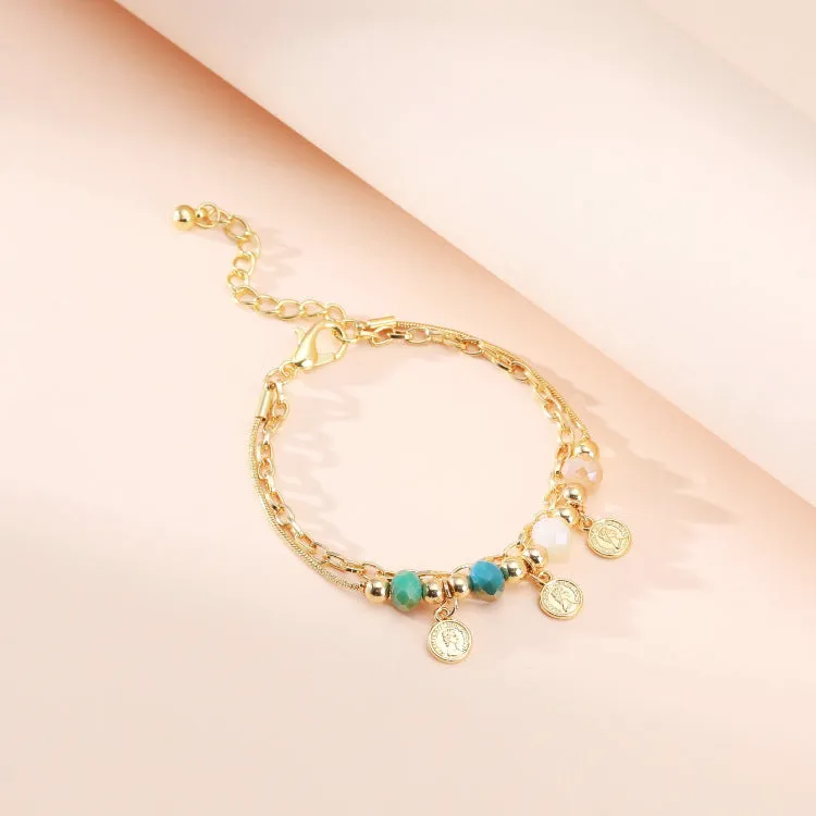 Bracelet Indian Head Tag Alloy Bracelet