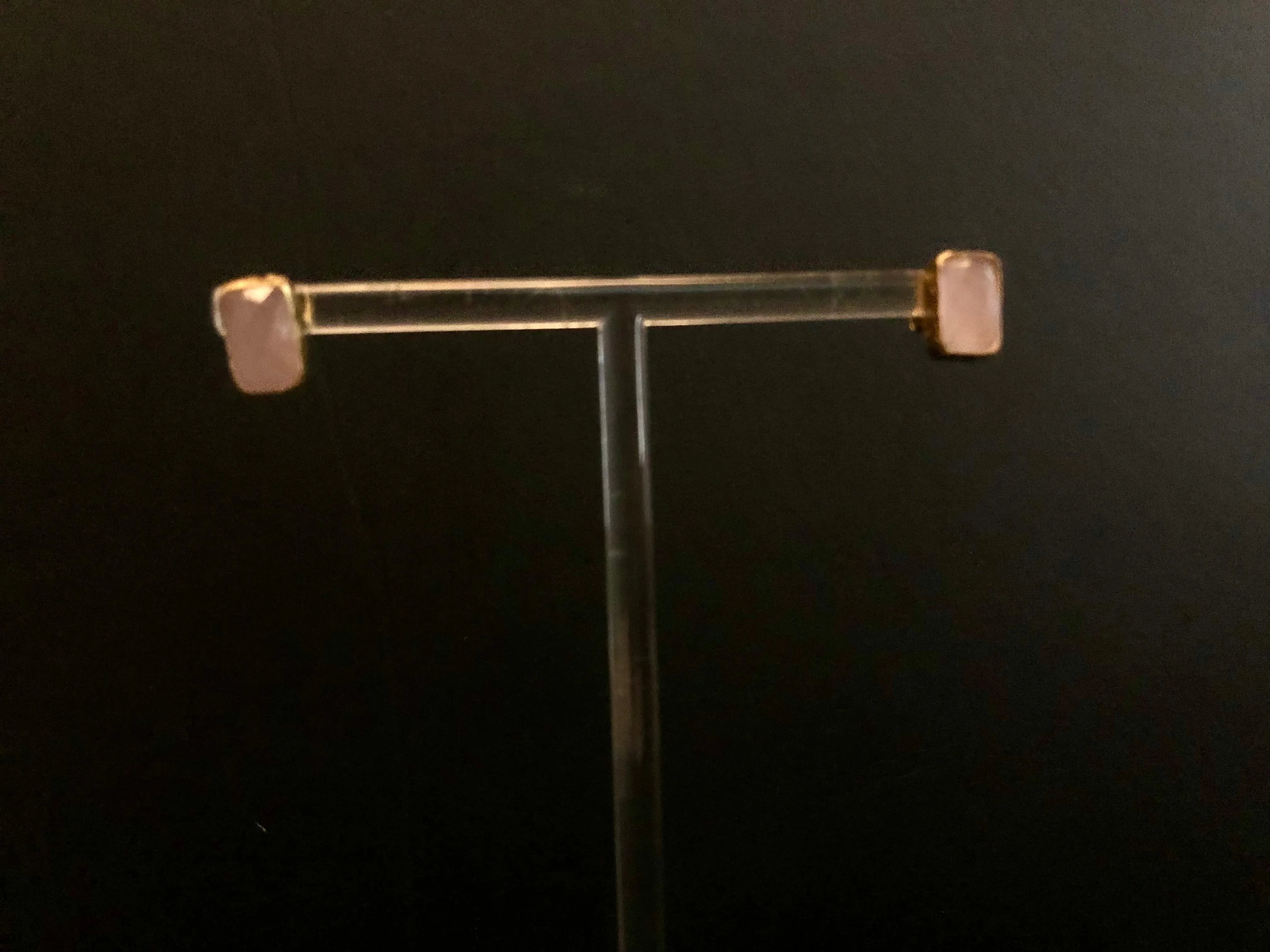 Brooke Rose Quartz Stud Earrings