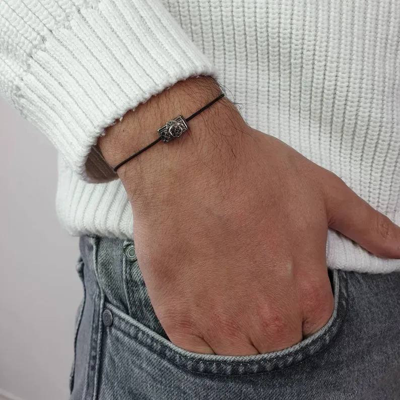 Camera Bracelet With Black Diamonds