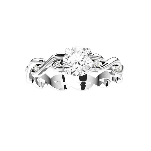 Celtic Diamond Twist Engagement Ring