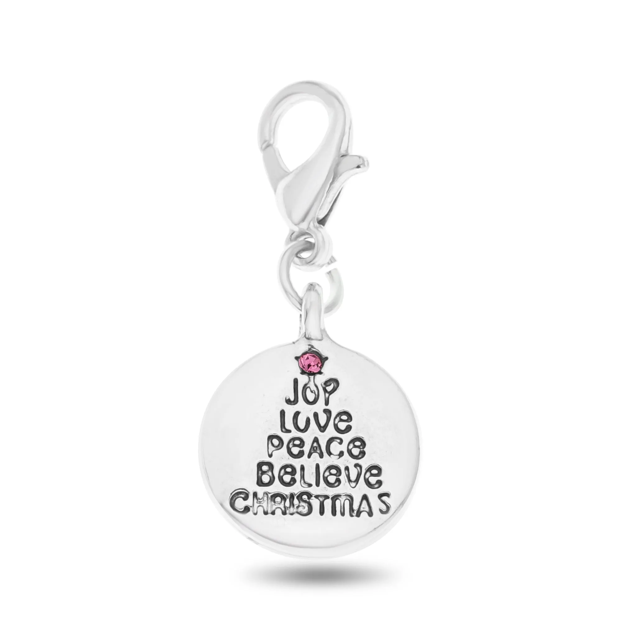 Christmas Advent Calendar Girls Bracelet Necklace Silver Jewelry Charms Swarovski Crystals Age 4 - 14 Years