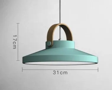 Cille Scandinavian Wood Handle Pendant Light