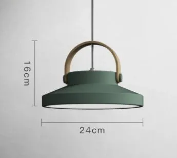 Cille Scandinavian Wood Handle Pendant Light