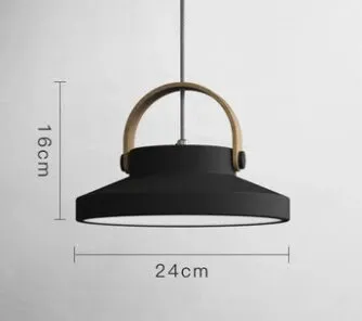 Cille Scandinavian Wood Handle Pendant Light