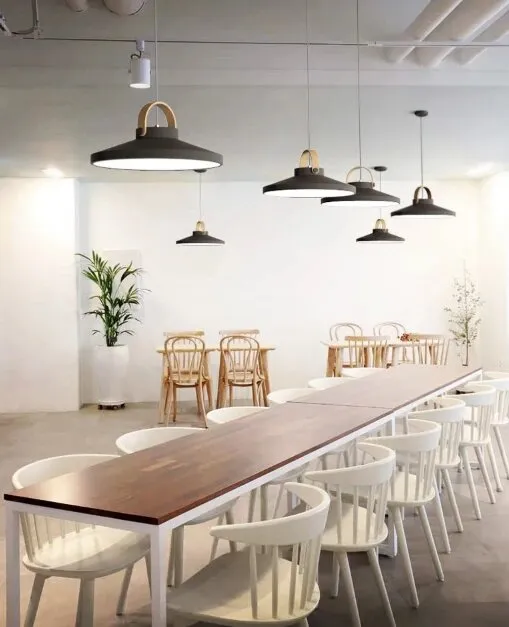 Cille Scandinavian Wood Handle Pendant Light