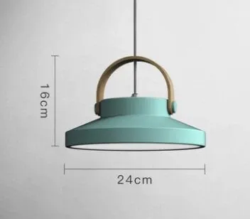 Cille Scandinavian Wood Handle Pendant Light