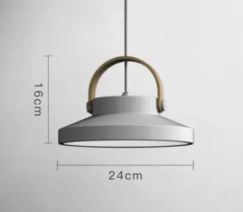 Cille Scandinavian Wood Handle Pendant Light
