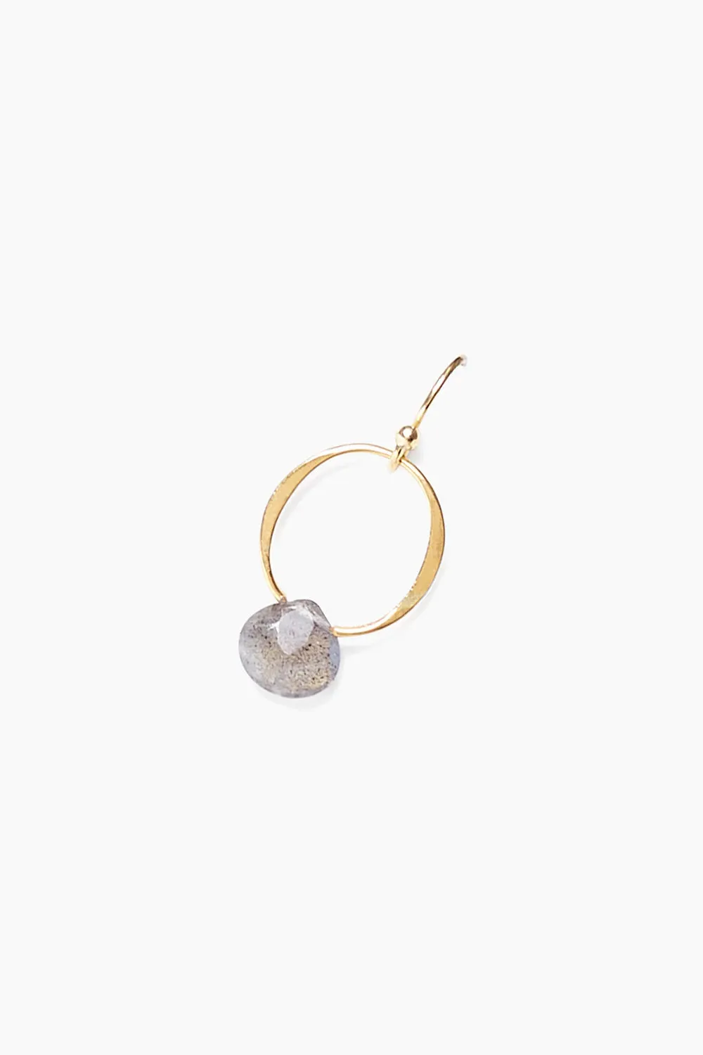 Circle Link Gold Hoops