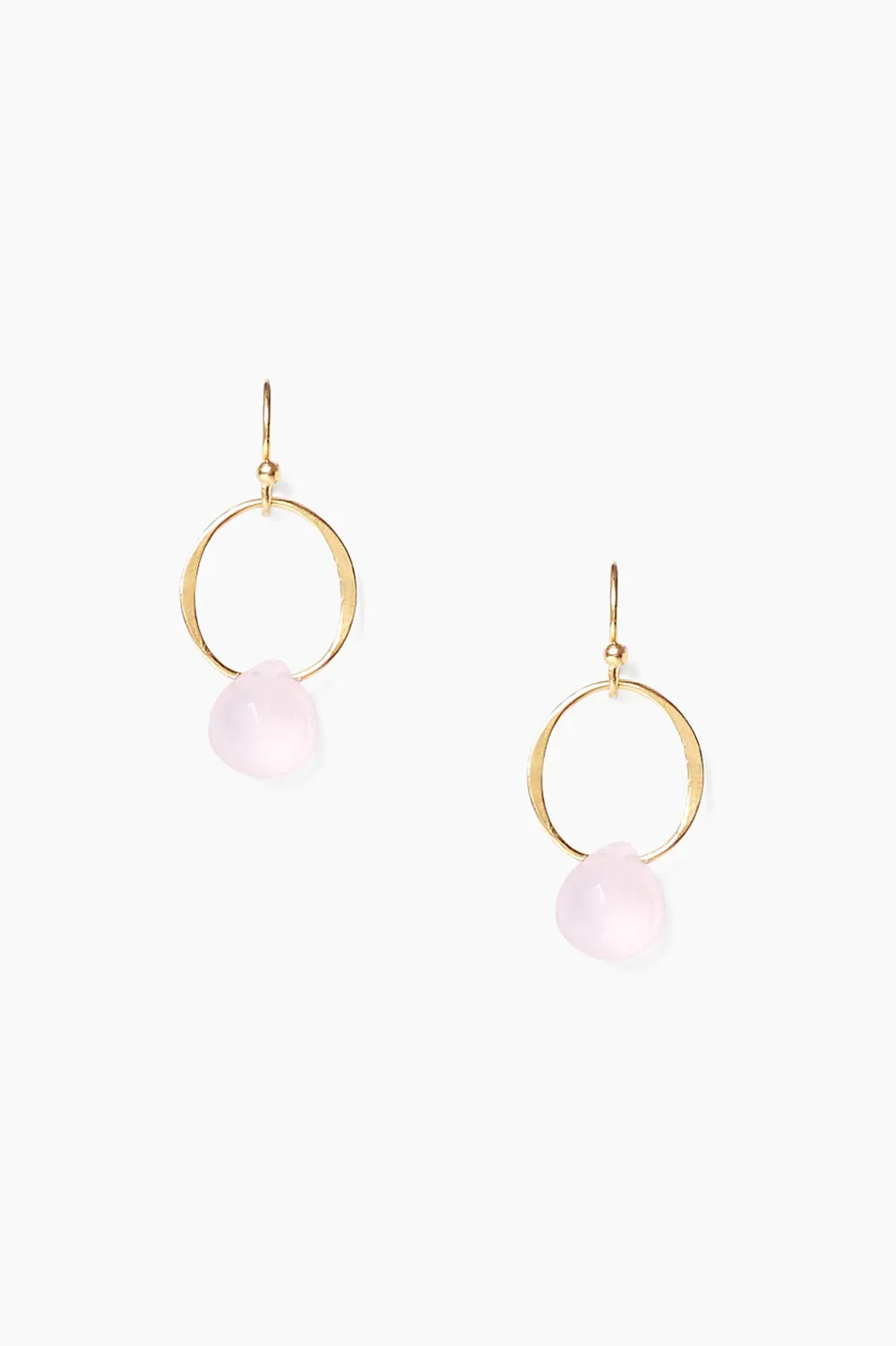 Circle Link Gold Hoops