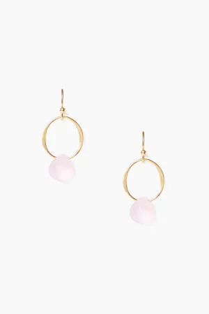 Circle Link Gold Hoops