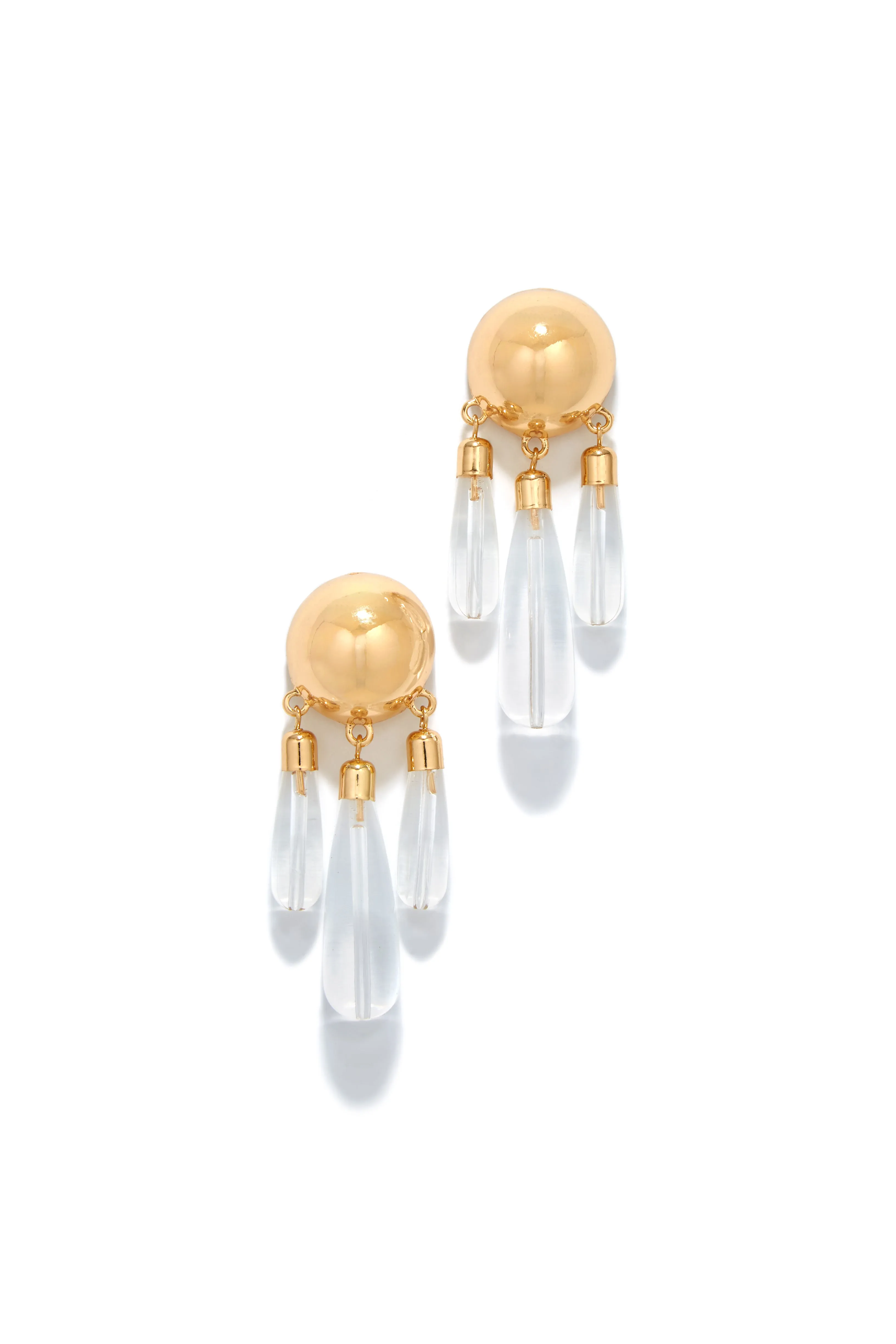 Clara Statement Drop Earring - Gold