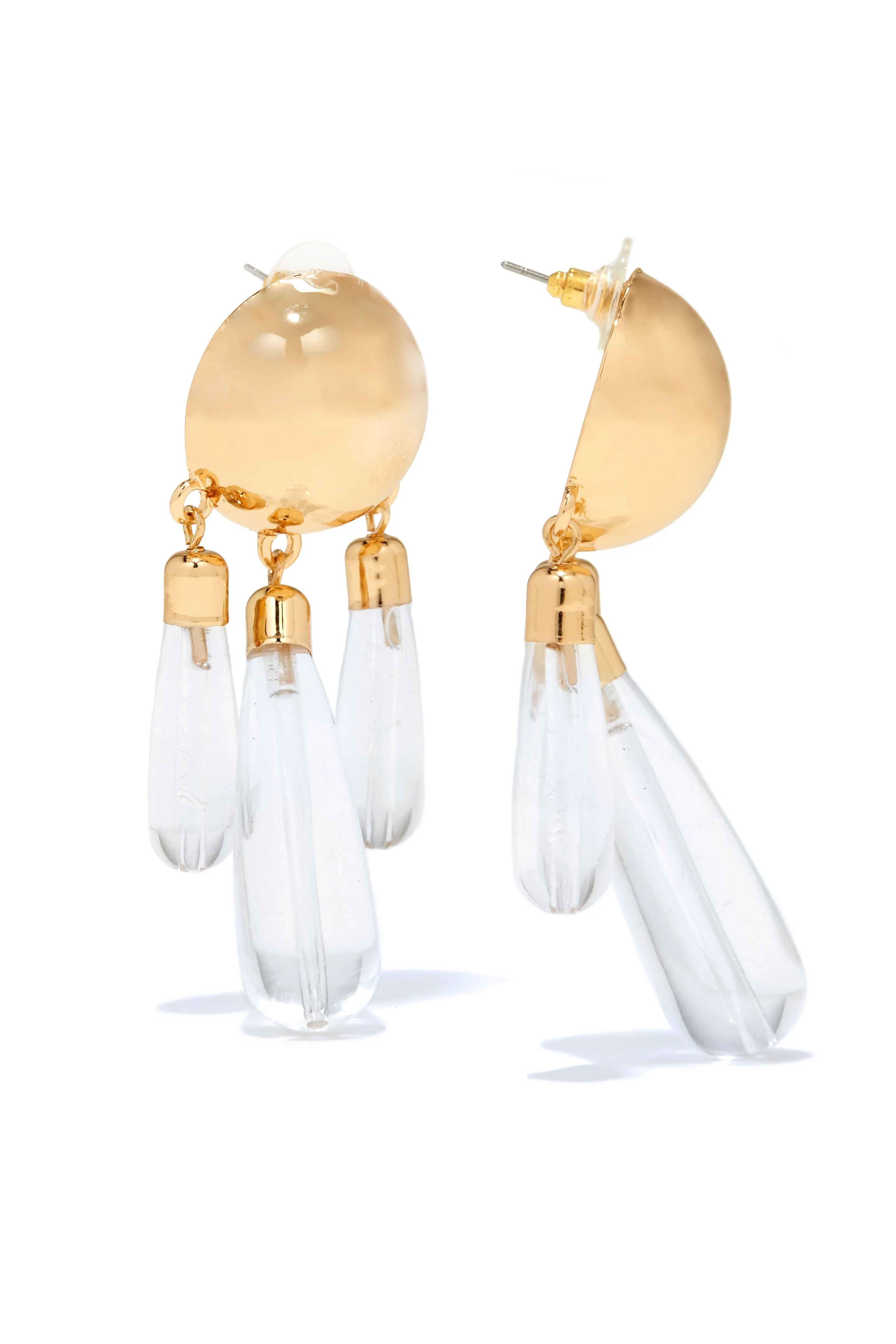 Clara Statement Drop Earring - Gold