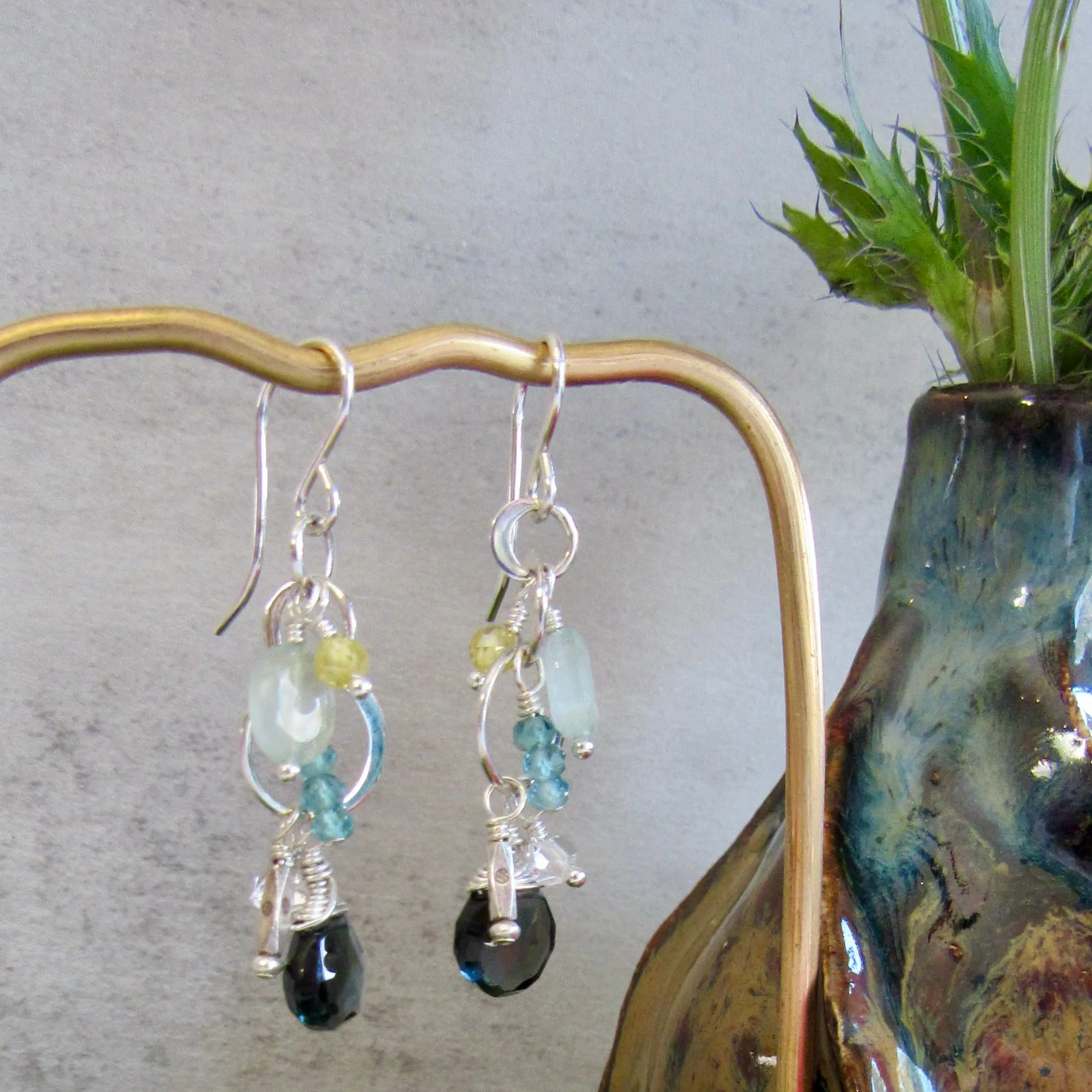 Color Drop Chandelier Earrings