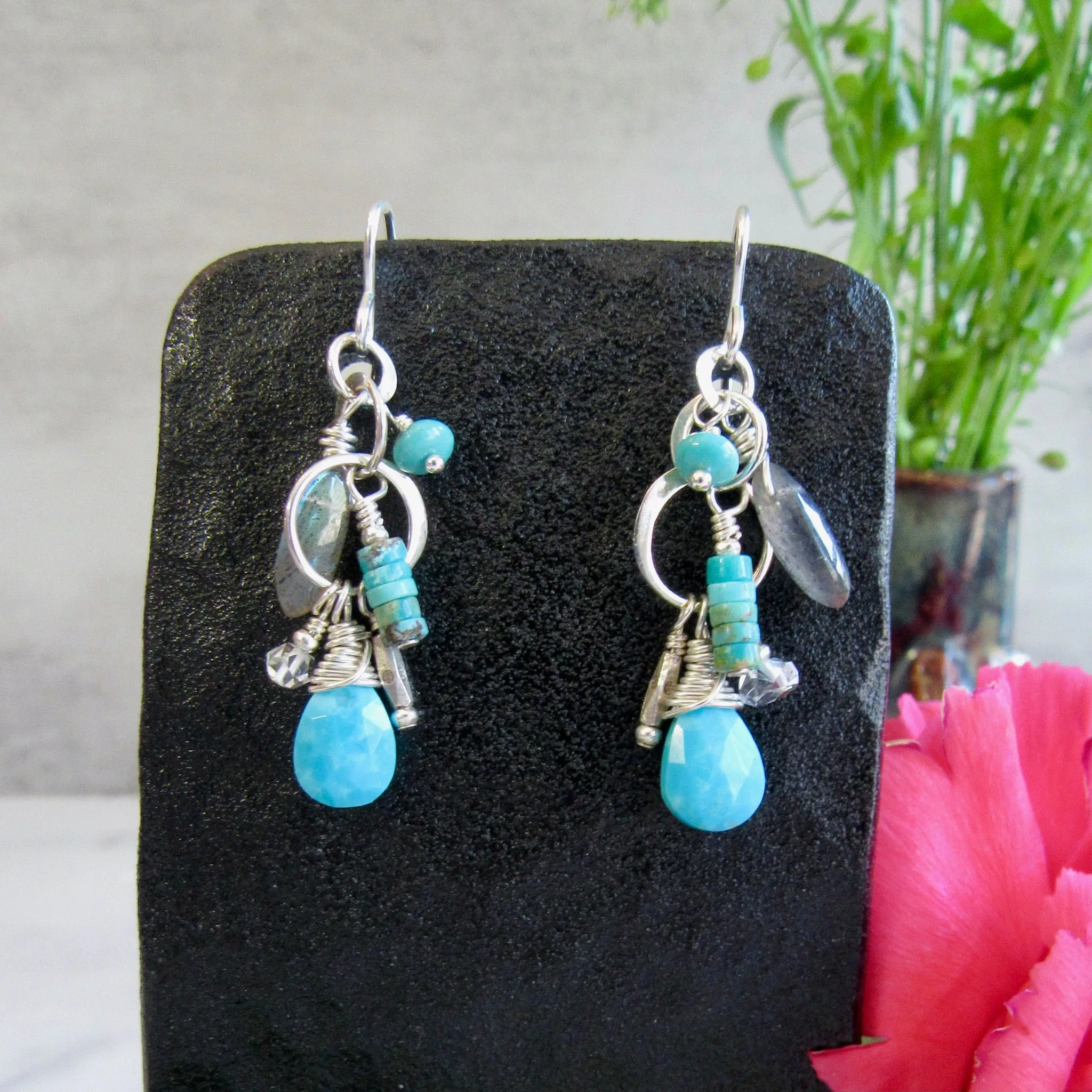 Color Drop Chandelier Earrings