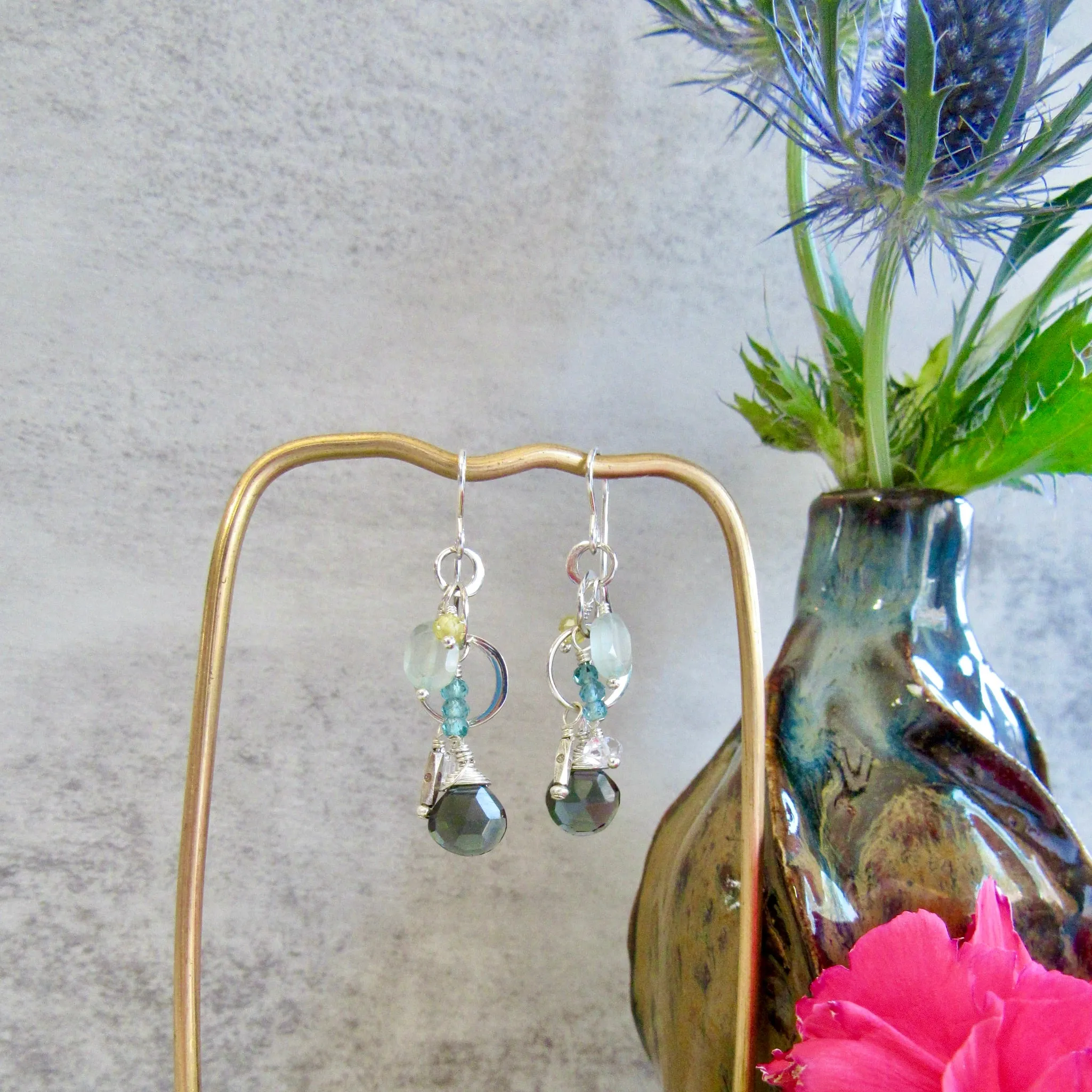Color Drop Chandelier Earrings