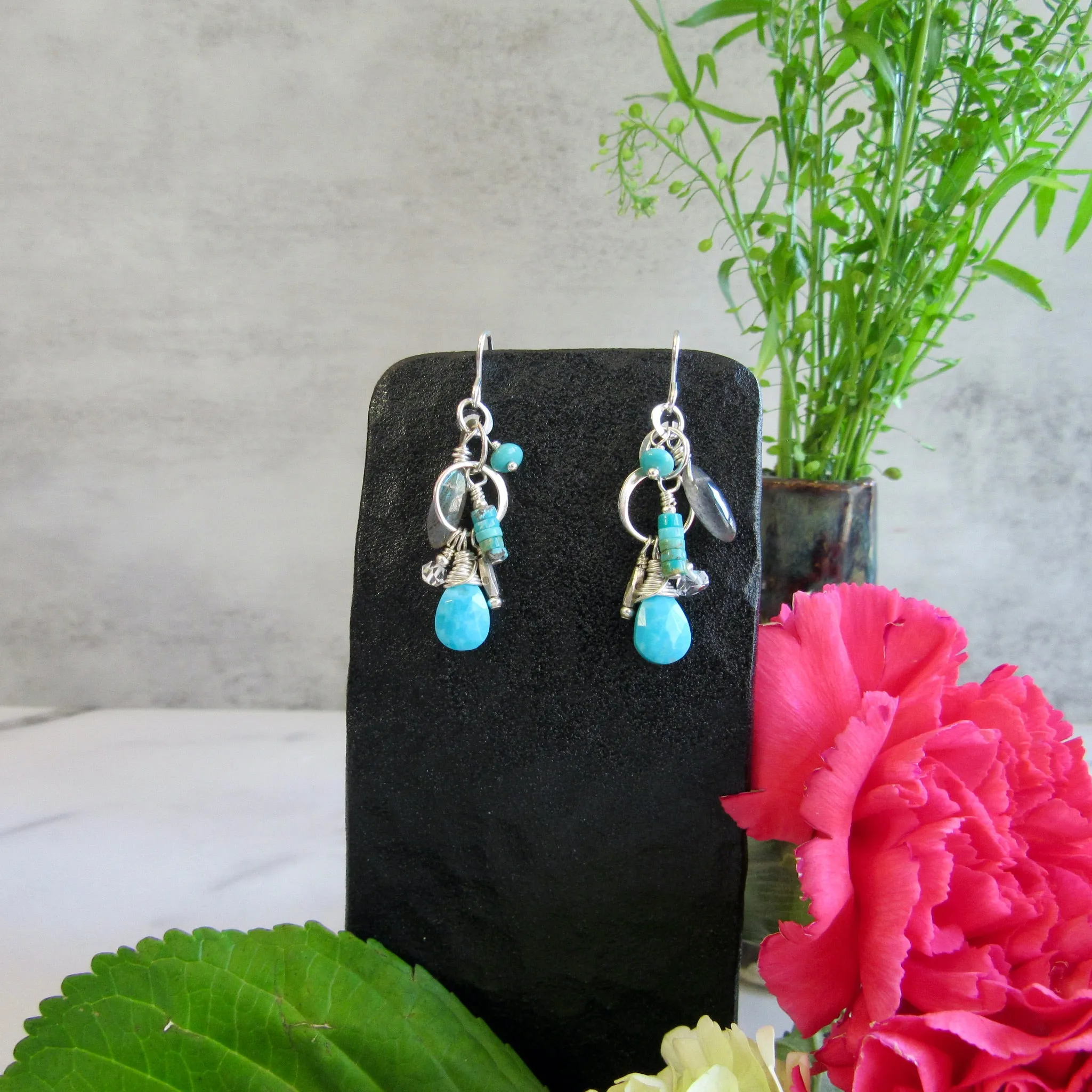 Color Drop Chandelier Earrings