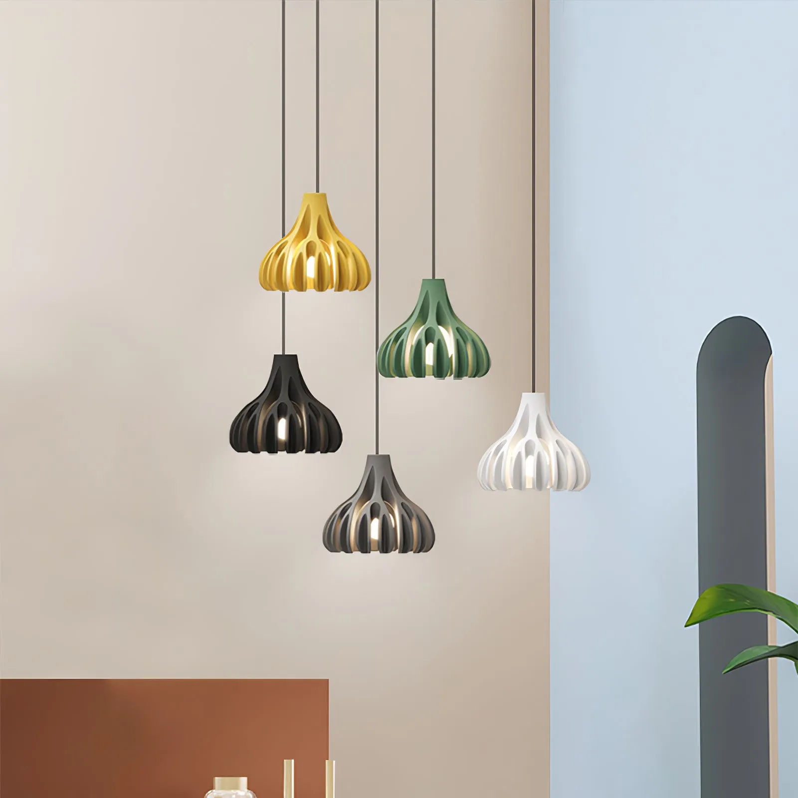 Coral Resin Swag Lights