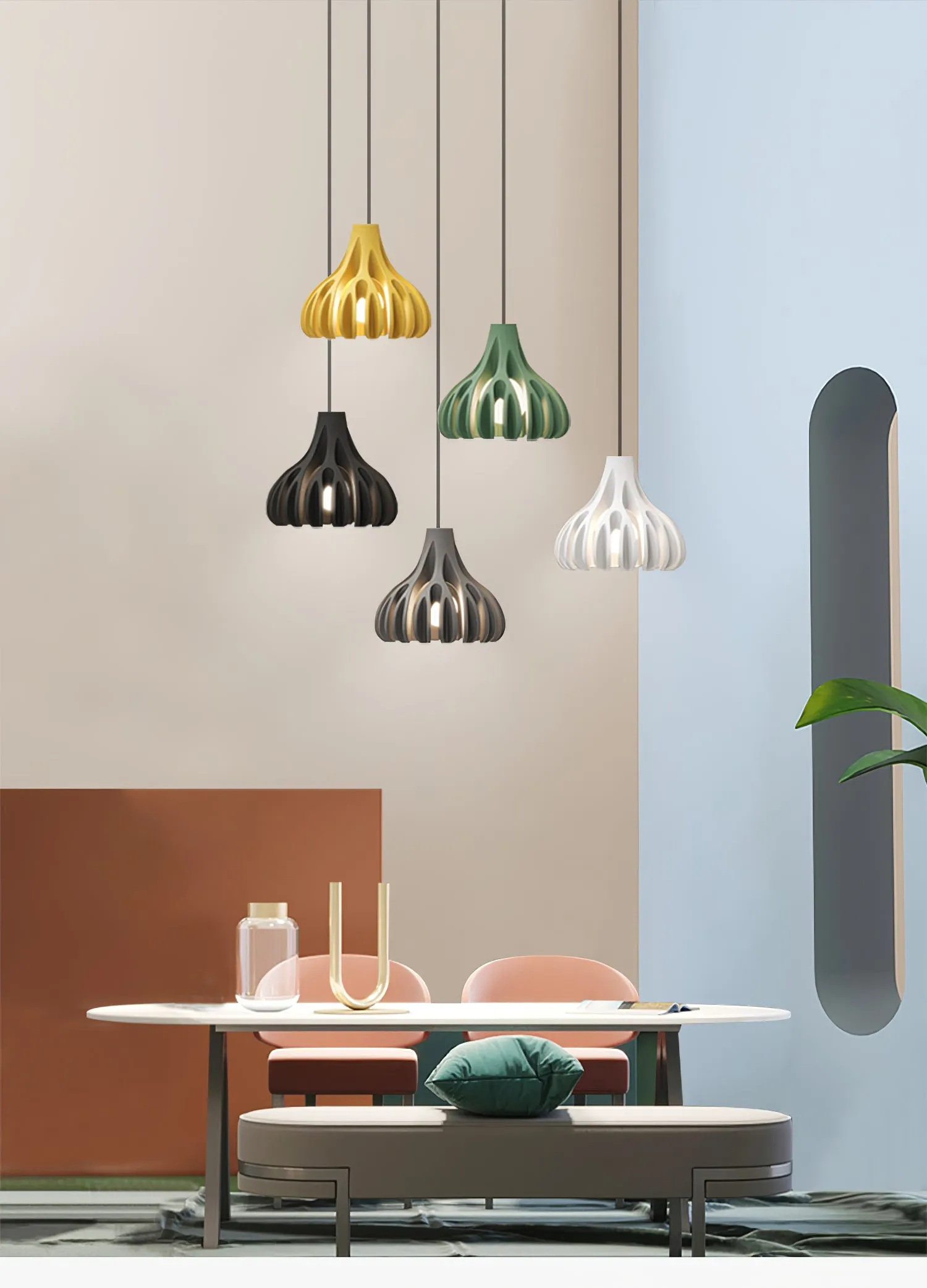 Coral Resin Swag Lights