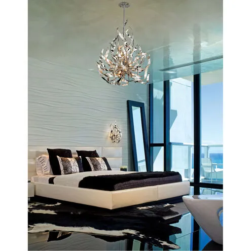 Corbett Lighting Sputnick Chandelier, 9 Light, Large, Contemporary, Nickel