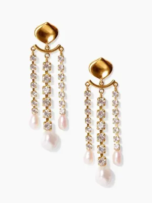 Crystal and Gold Trinidad Earrings