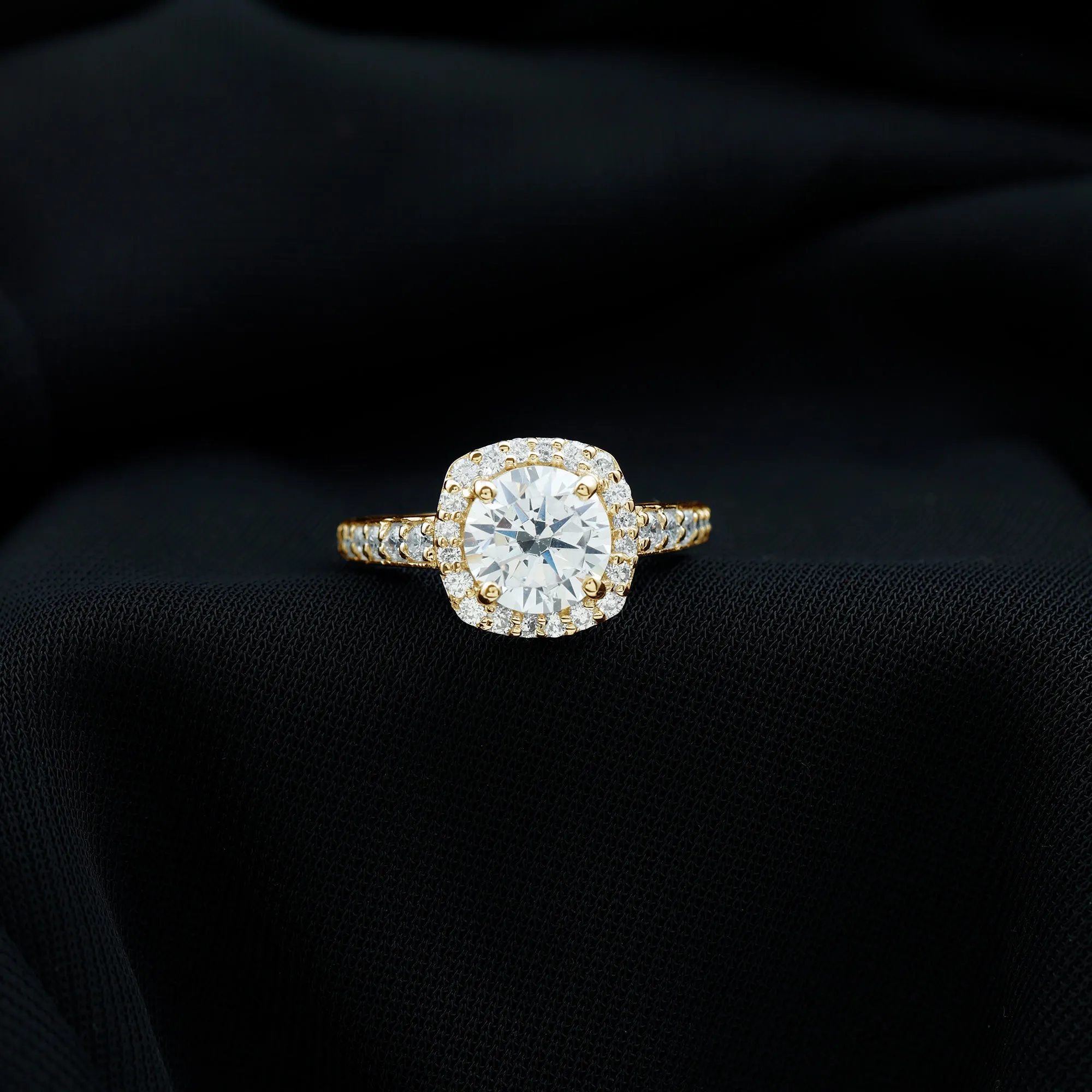 Cubic Zirconia Vintage Inspired Engagement Ring