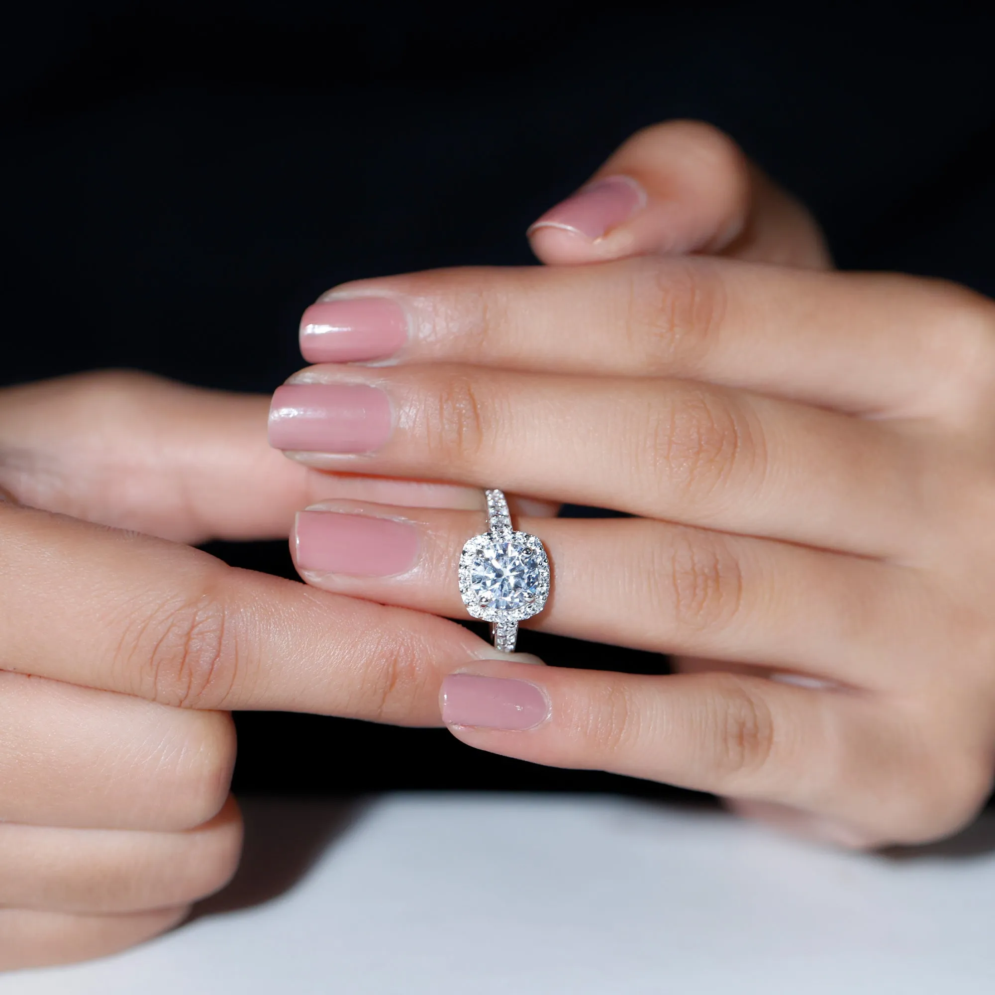 Cubic Zirconia Vintage Inspired Engagement Ring