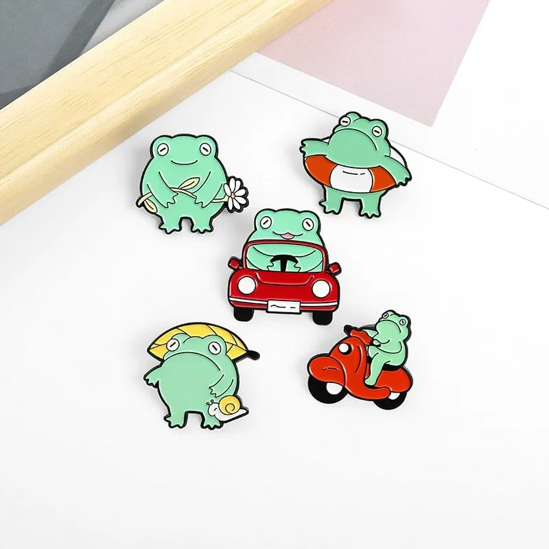 Cute Cartoon Frog Series Brooch