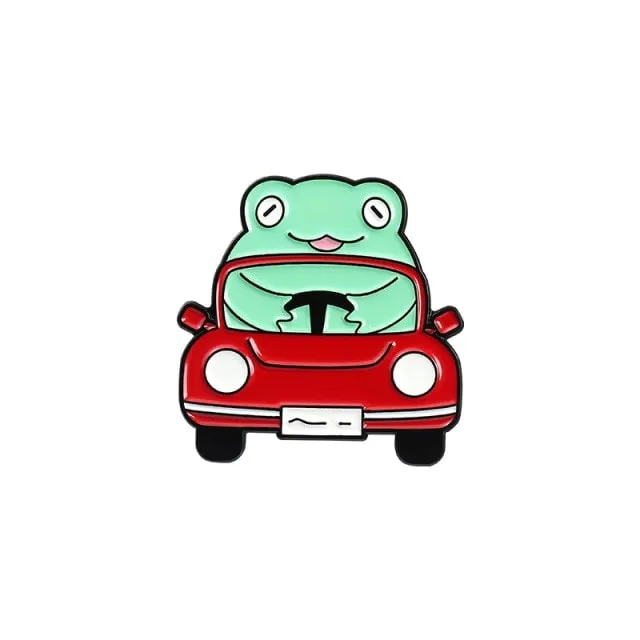 Cute Cartoon Frog Series Brooch