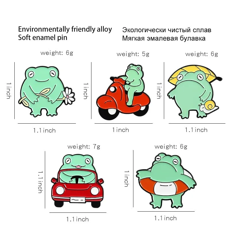 Cute Cartoon Frog Series Brooch