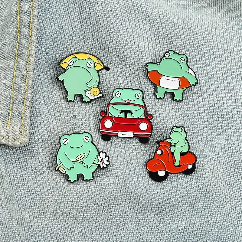 Cute Cartoon Frog Series Brooch