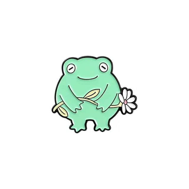 Cute Cartoon Frog Series Brooch