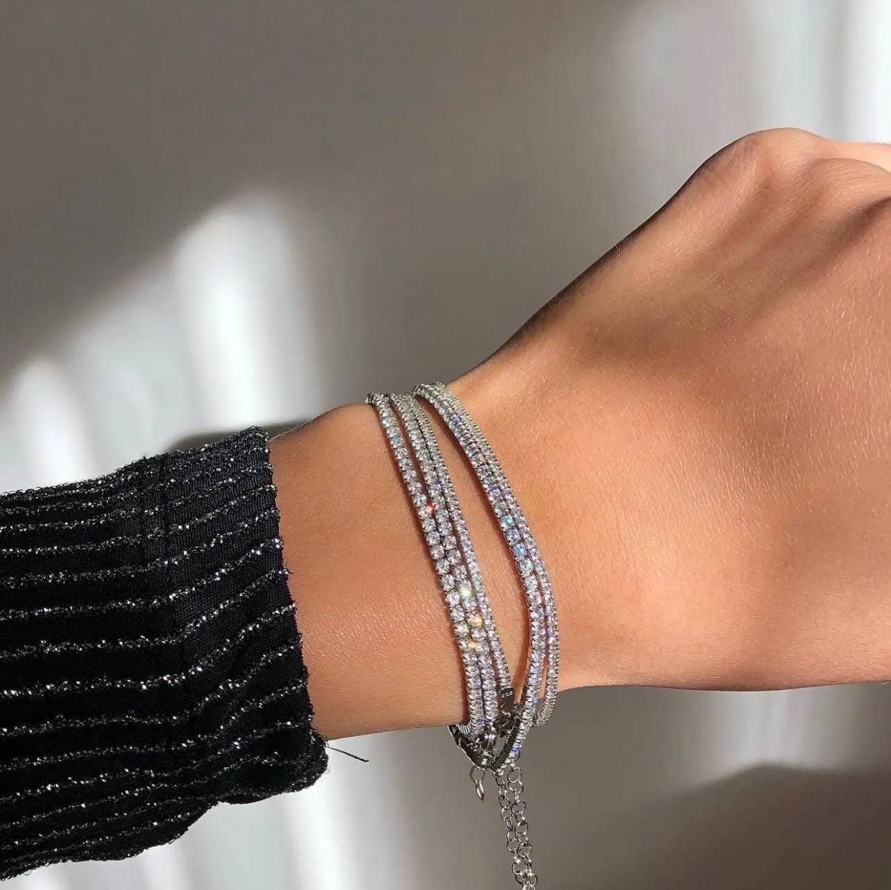 CZ Tennis Bracelet in Silver| Gold Tennis Bracelet| Wedding Bracelet| Minimalist Bracelet in Sterling Silver| Rose Gold Tennis Bracelet