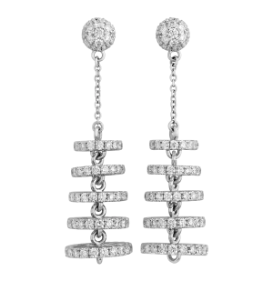 Diamond Chandelier Earrings, 6.35 carats