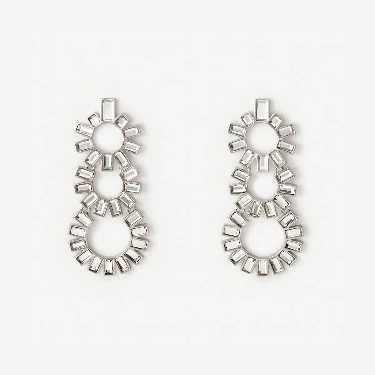 Disco Mirror Chandelier Earring
