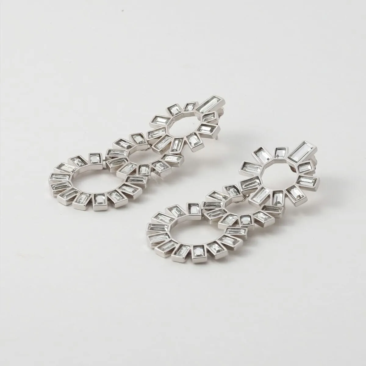 Disco Mirror Chandelier Earring