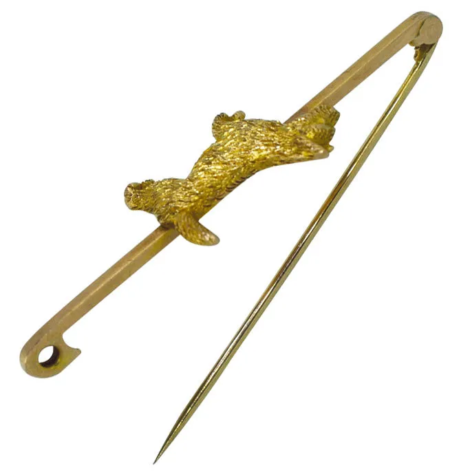 Dog Bar Brooch