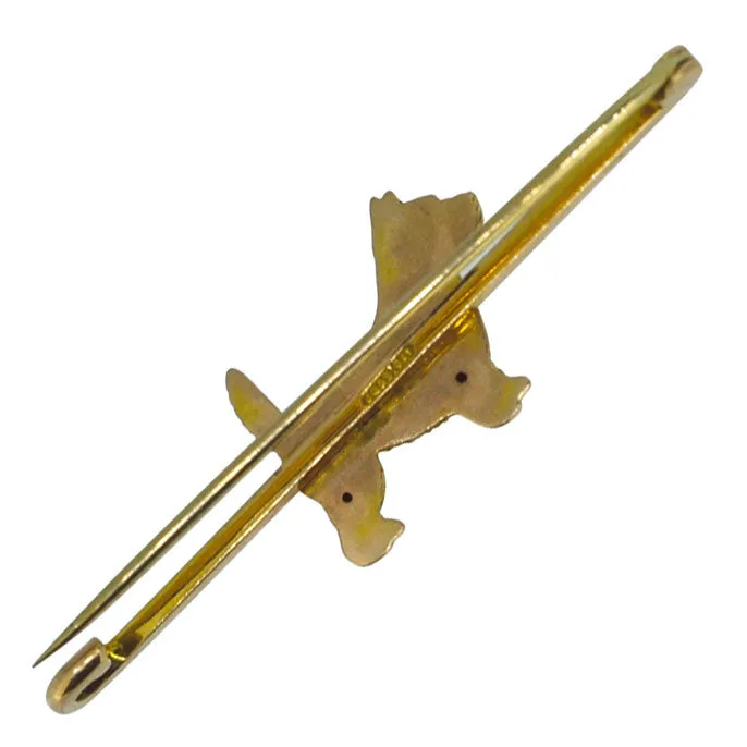 Dog Bar Brooch