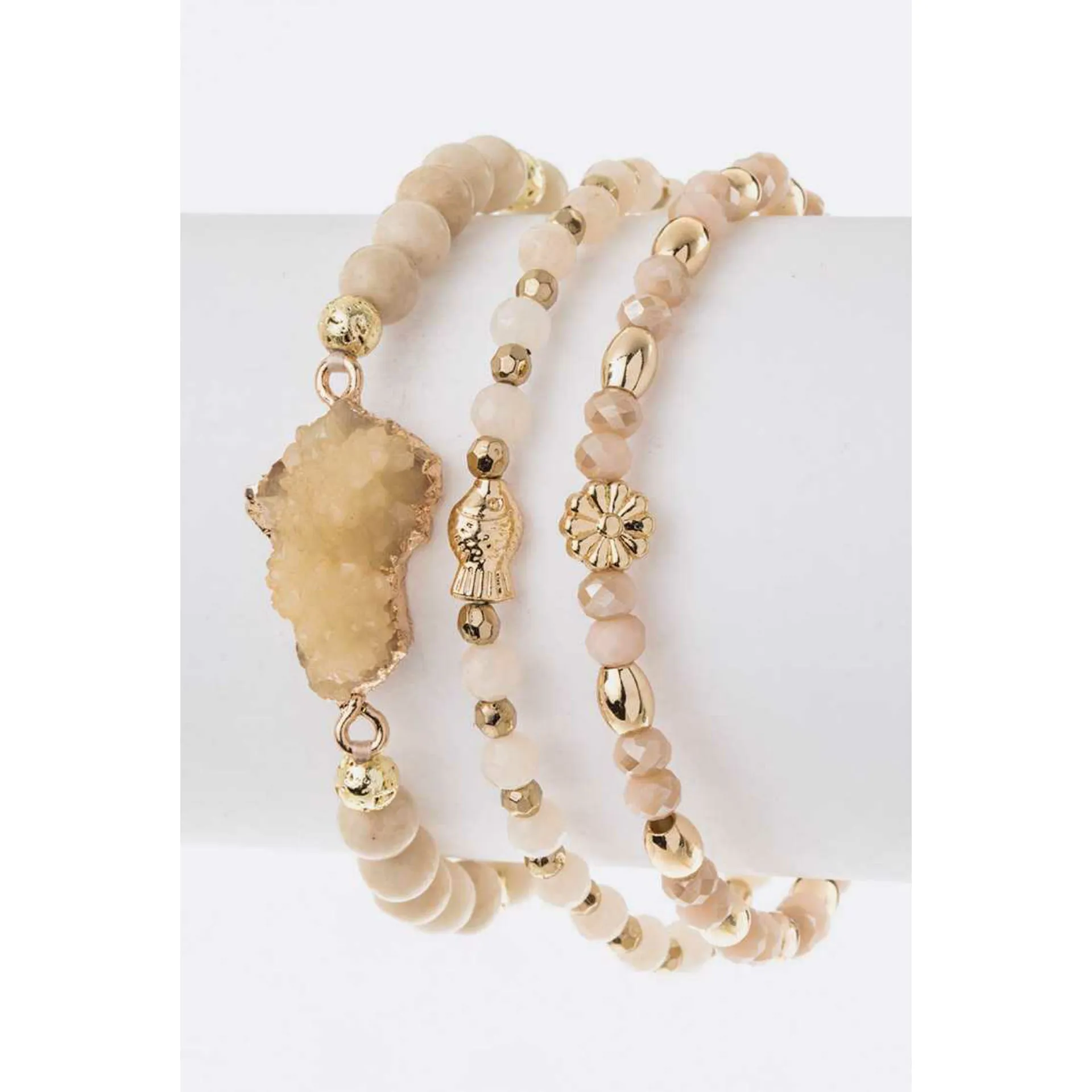 Druzy Bracelet Set