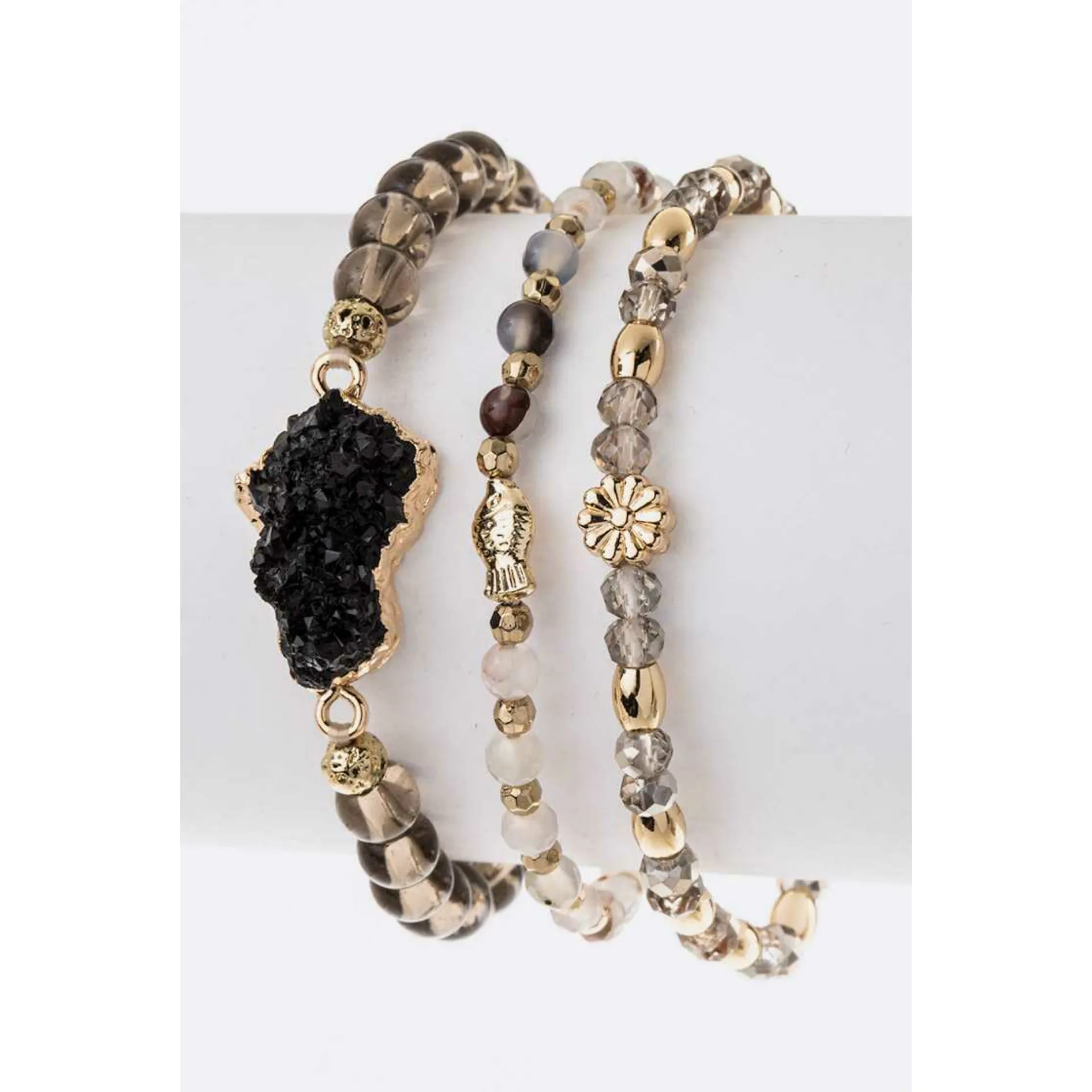 Druzy Bracelet Set