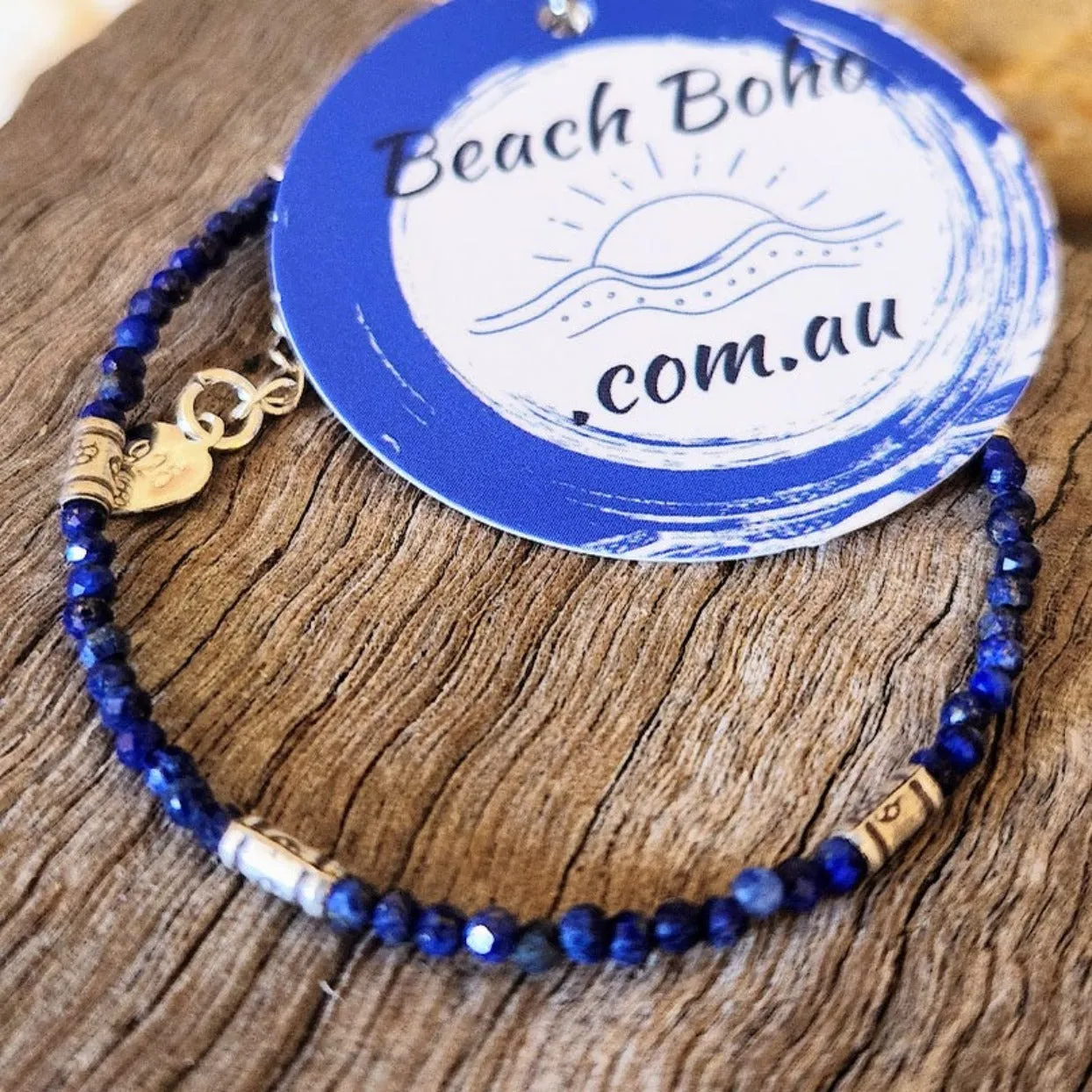 EGYPTIAN NIGHT - LAPIS LAZULI HILLTRIBE BRACELET