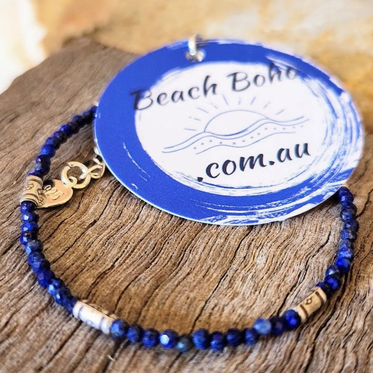 EGYPTIAN NIGHT - LAPIS LAZULI HILLTRIBE BRACELET