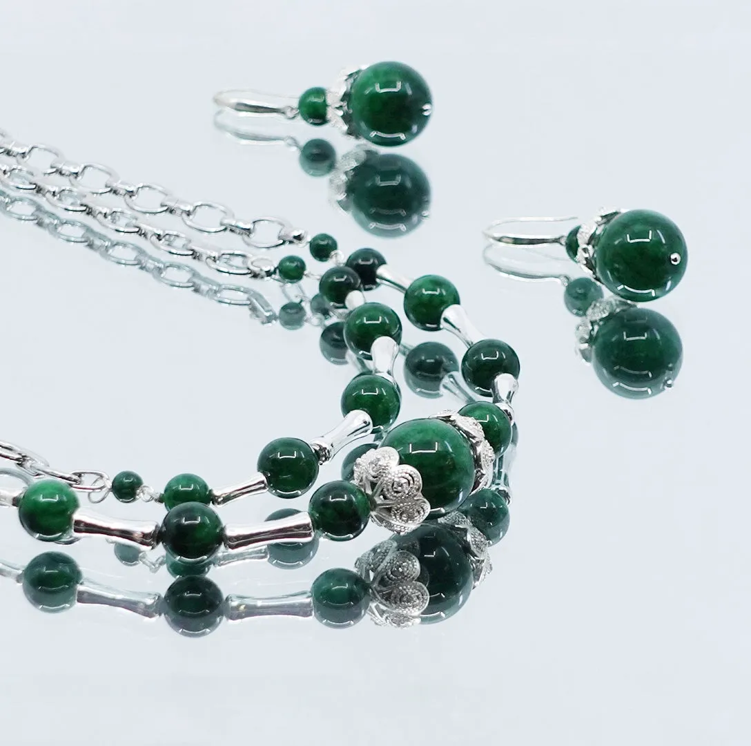 Elf Forest Jadeite Earrings