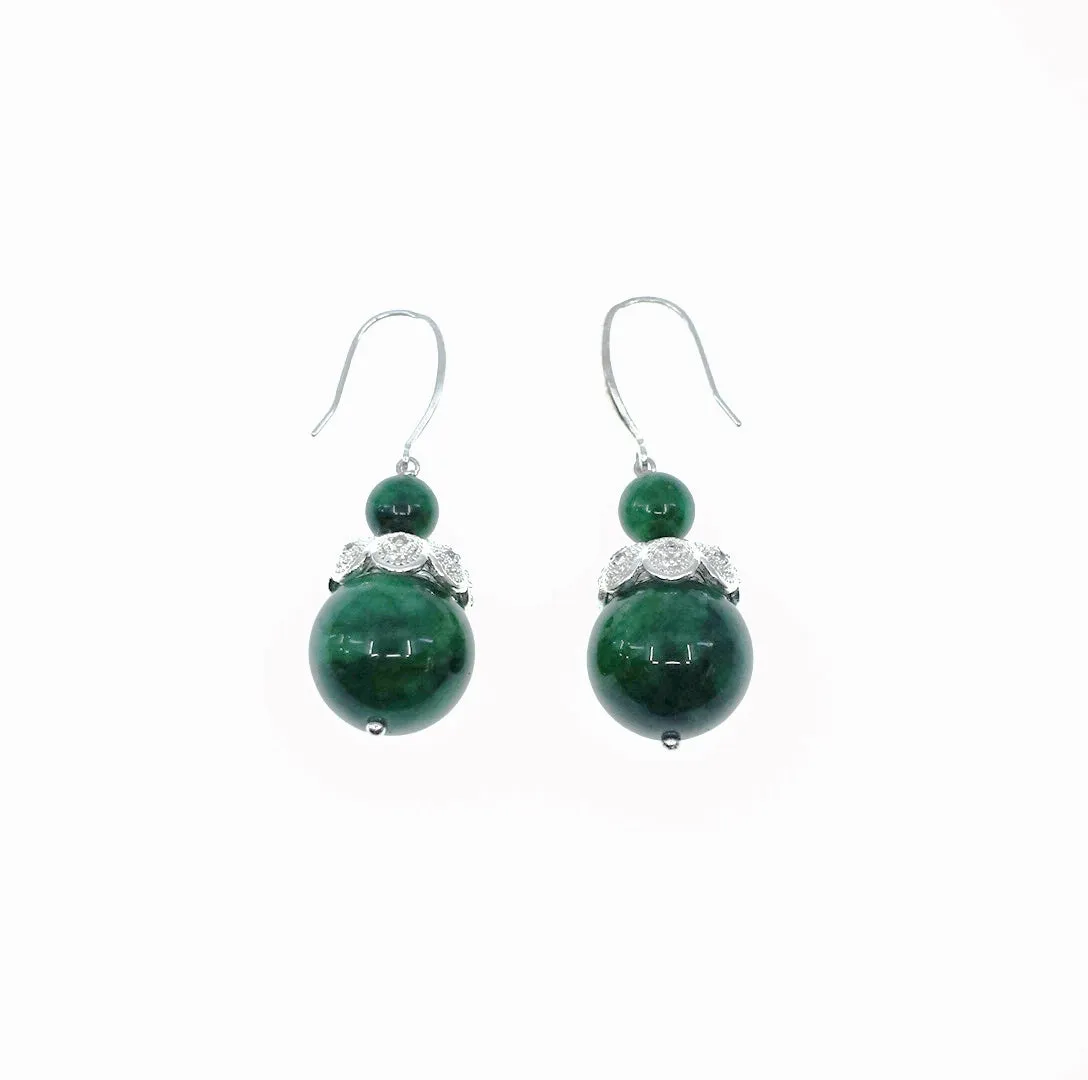 Elf Forest Jadeite Earrings