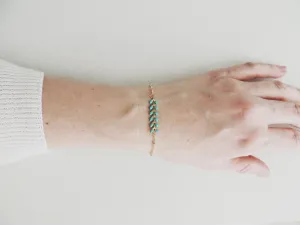 Enamel Fish Bracelet-Emerald