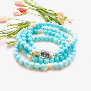 Energy Stone Wrap Bracelet/ Necklace (Turquoise)